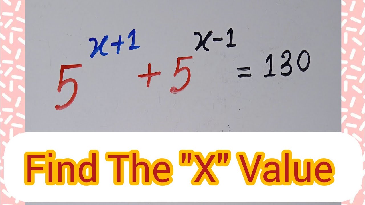A Nice Exponential Math Problem Youtube