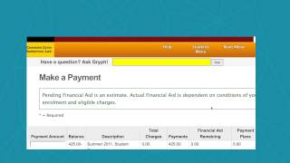 Paying Your Tuition on WebAdvisor