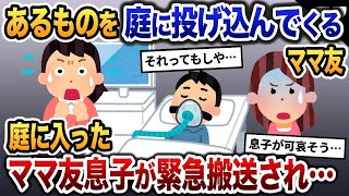 【2ch修羅場スレ】キチママが庭に嫌がらせをしてくる→庭に入ったママ友息子が緊急搬送され…【2ch修羅場・ゆっくり解説】