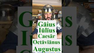 How do you say Gaius Iulius Caesar Octavianus Augustus in Latin? #classical #latin #caesar