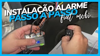 COMO INSTALAR ALARME EM UM CARRO / INSTALAÇÃO ALARME DIAL COM CHAVE CANIVETE FIAT MOBI PASSO A PASSO