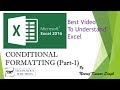 How to use CONDITIONAL FORMATTING in MS Excel 2016/2013/2010 tutorial (Part-1) by Neeraj Kumar Singh