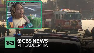 Mount Airy woman describes bringing flowers to Philadelphia plane crash scene