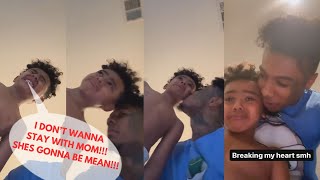 BlueFace’s Son CRYING Because He’s Leaving Him With His Mom🥺🥺🥺😫😫😫