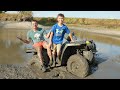 Jumping Motorcycle into Mud Pit | Sneak Peek of New Vehicle