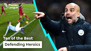 HEROIC Tackles & Goal Line Clearances | Premier League
