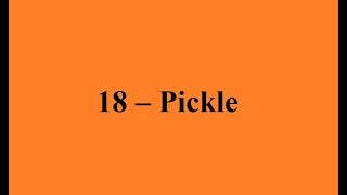 Python 18 Pickle