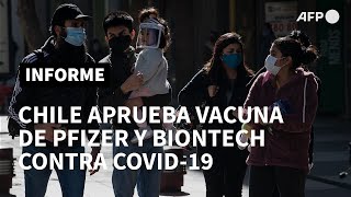 Chile aprueba la vacuna contra el coronavirus de Pfizer para mayores de 16 años | AFP