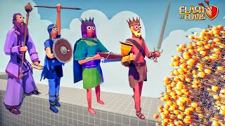 CLASH of CLANS HEROES vs EVERY GOD - Totally Accurate Battle Simulator TABS