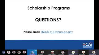 HCAI Scholarship Programs Webinar