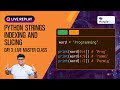 Master Python Strings: Slicing, Indexing & Escape Sequences Explained  #python #pythonforbeginners