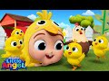 Baby John and the Little Chickadees! | Little Angel Kids Songs & Nursery Rhymes