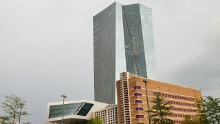 Why is the European Central Bank (ECB) located in Frankfurt, Germany?
