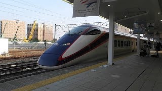 JR東日本 山形駅 山形新幹線 つばさ 東京行き 乗車 車窓　発車～蔵王駅通過 2017 8