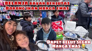 BELANJA HABIS JUTAAN EDAN EDANAN RAME BANGET SUPERMARKET NYA...!!!!