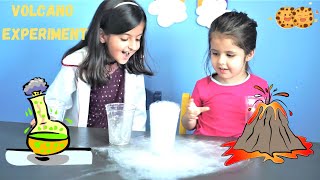 Science experiment baking soda and vinegar volcano  | DIY science experiment for kids