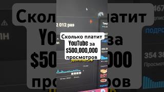 Сколько платит YouTube за 500 МЛН просмотров? 💸