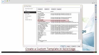 Creating a custom template in Solid Edge (with caption and audio narration)