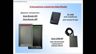 Фрагмент вебинара с обзором считывателей семейства Gate-Reader