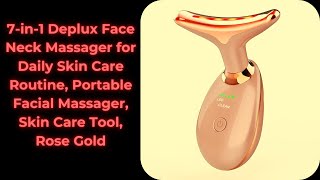 **"Transform Your Skin: The Ultimate 7-in-1 Deplux Face Neck Massager for Radiant Beauty!"**