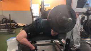 325 lbs for 11 reps bench press coach Gary MILLER