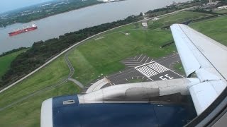 Elegant Evening Departure!!!  Beautiful HD Airbus A319 Takeoff From Philadelphia!!!