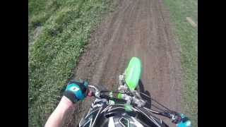 a ride on a klx 125 super mod