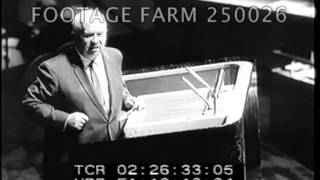 UN General Assembly, Khrushchev Speech, Philipine Delegate 250026-03.mp4 | Footage Farm