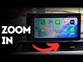 How to Zoom In on Waze maps on Apple CarPlay?