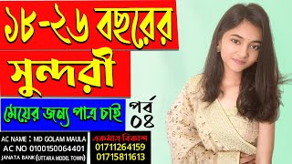 ১৮-২৬ বছর বয়সী সুন্দরী মেয়েদের জন্য পাত্র চাই।পর্ব ০৪। বন্ধন মিডিয়া।মাওলা ভাই