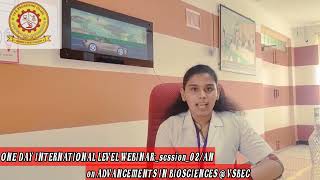 Webinar on Advancement of Bio Science || V.S.B Engineering College