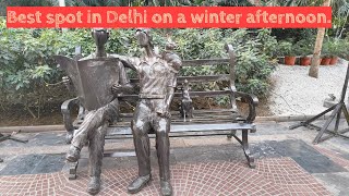 Outdoor sculpture exhibition at India habitat centre | The Forces of Imagination | Delhi stories