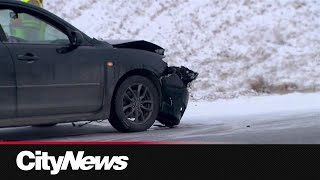 More than 100 crashes reported on Calgary’s main roads amid bad weather: CPS