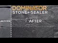DOMINATOR STONE+ Sealer for Natural Stone and Clay Brick Pavers- Gloss & Matte Finish Before & After