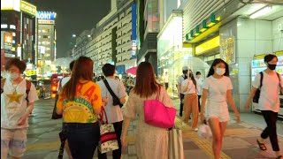 【4K】Tokyo Night Walk - Ikebukuro 夜の池袋を歩く 2020.09