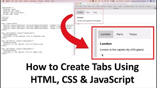 How to CODE Tabs Using HTML, CSS & JavaScript | New