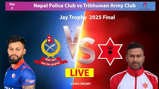 🔴LIVE: Final Match Day 3-  TAC vs NPC | Jay Trophy  2025 | Gandaki vs Lumbini Province Women PM Cup