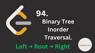 Binary Tree inorder Traversal in JS include Dry Run | 94 | Tree | Javascript | Leetcode - Easy