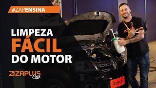 LIMPAR MOTOR DO CARRO A SECO 🚘 Como fazer limpeza detalhada sem danificar? Lavagem manual em CASA