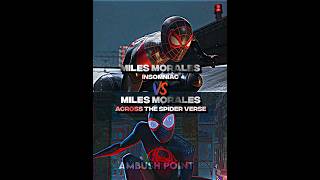 Miles Morales (PS5) VS Miles Morales (ATSV) | #shorts #fyp #spiderman
