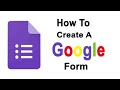 How to Create Google Form|Google Forms Complete Tutorial