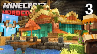 The 1.18 Cave Town Grows! | Minecraft Hardcore 1.18: Episode 3