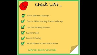 The CalGreen Checklist