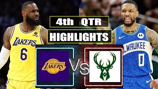 Milwaukee Bucks vs Los Angeles Lakers 4th QTR and 2OT HIGHLIGHTS | March 26 | 2024 NBA Season