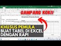 cara membuat tabel di excel dengan rapi, tutorial terbaru https://youtu.be/zAbwd-rfjDU