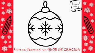 Cum Sa Desenezi un GLOB DE CRACIUN | Deseneaza Singur  | Invata Usor sa Desenezi