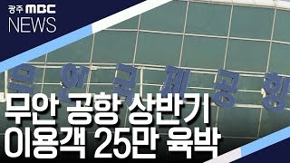 무안공항 1분기 이용객 25만 육박