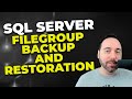 SQL Server Filegroup Backup and Restoration