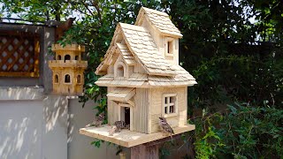 Build Most Awesome Woodworking Bird House and Bird Feeder from Old Pallets