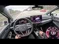 2024 vw golf gti 265 ps pov drive on german autobahn *highspeed*